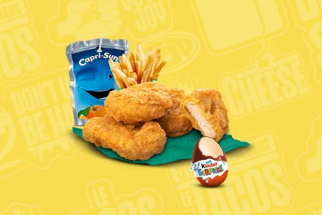 Crunchs Kid + Frites + Kinder Surprise + Caprisun🍗
