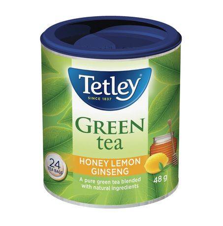 Tetley Honey Lemon Ginseng Green Tea (24 units)