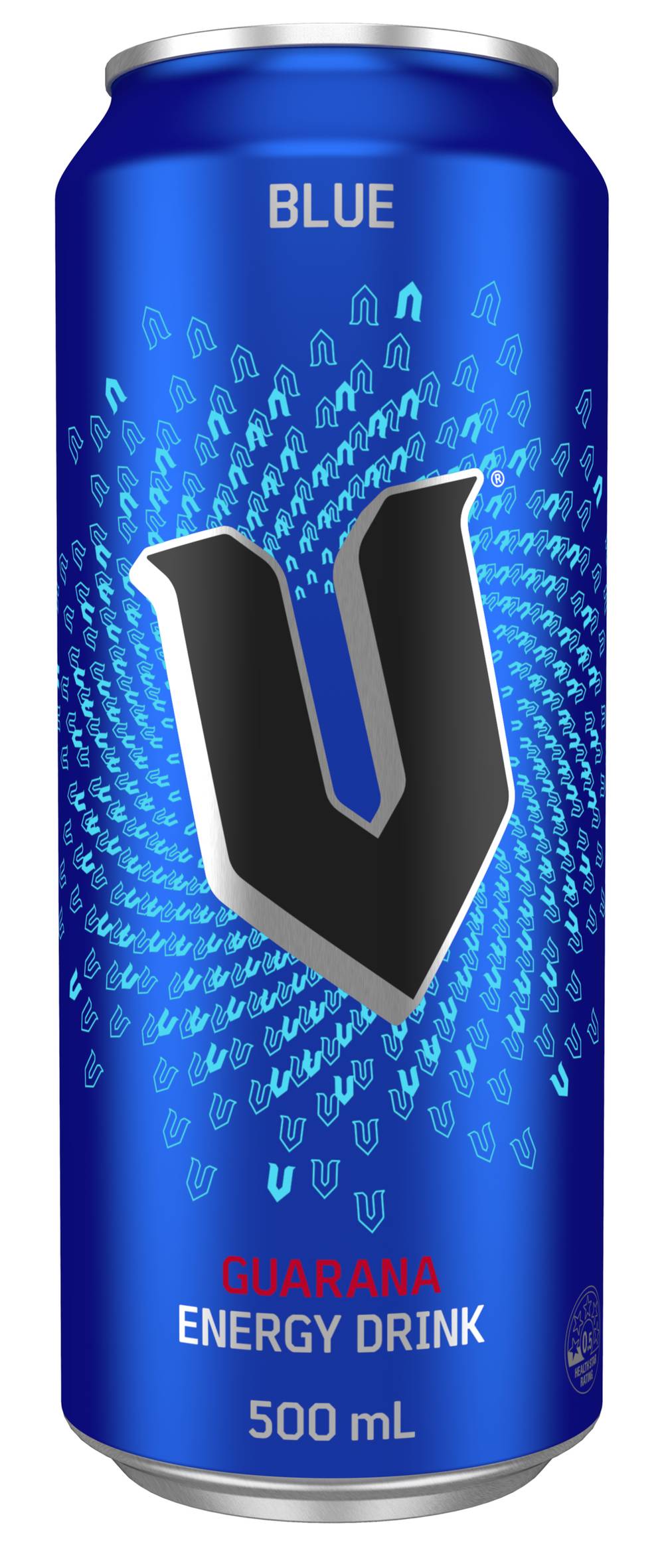 V Guarana Energy Drink, Blue (500mL)