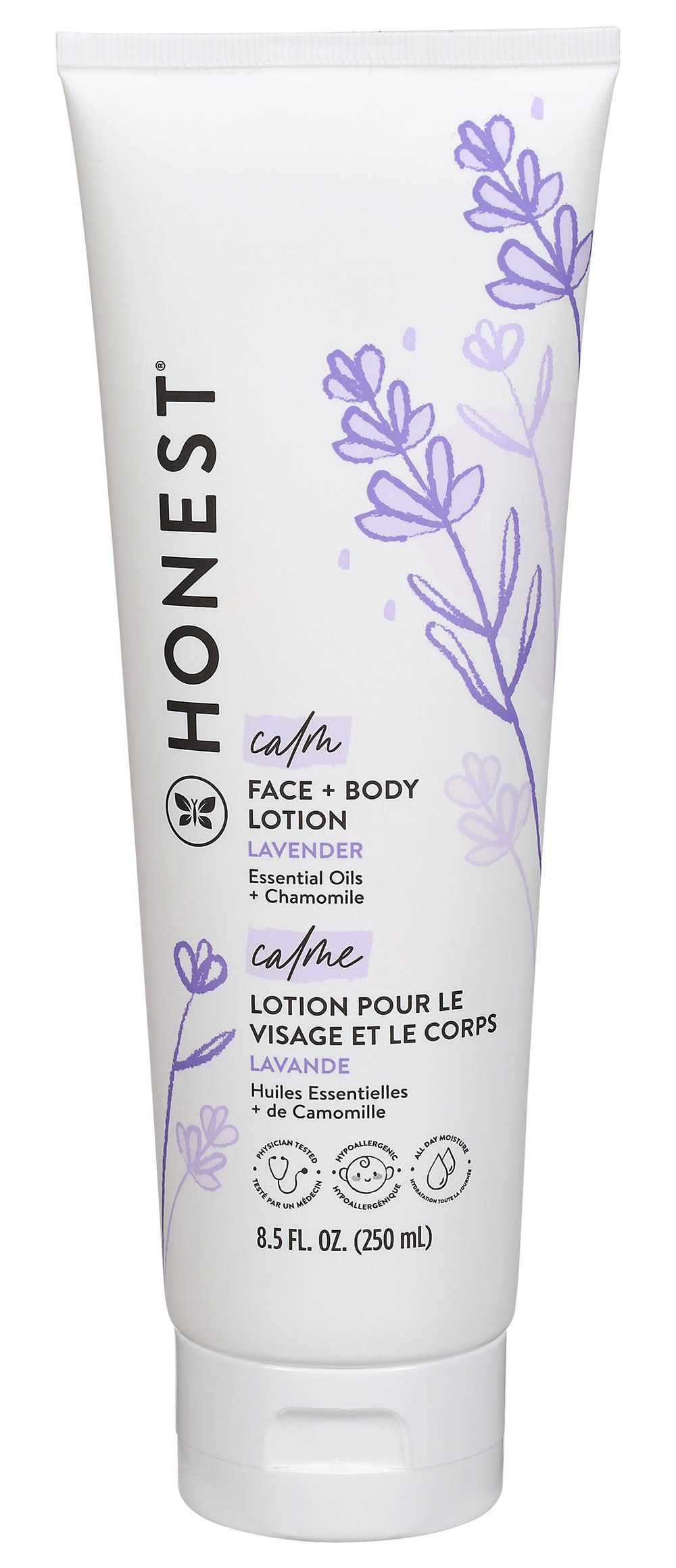 Honest Face + Body Lotion, Lavender (8.5 fl oz)