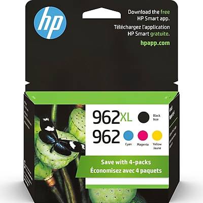 HP 962Xl/962 High-Yield Black and Cyan Magenta Yellow Ink Cartridges