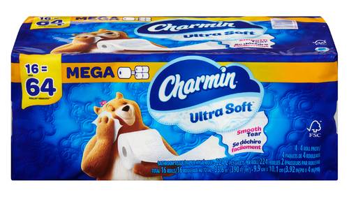 Charmin Ultra Soft 2-ply Toilet Paper (16 ct)