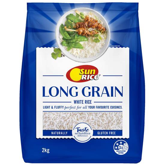 Sunrice Long Grain Premium White Rice 2kg
