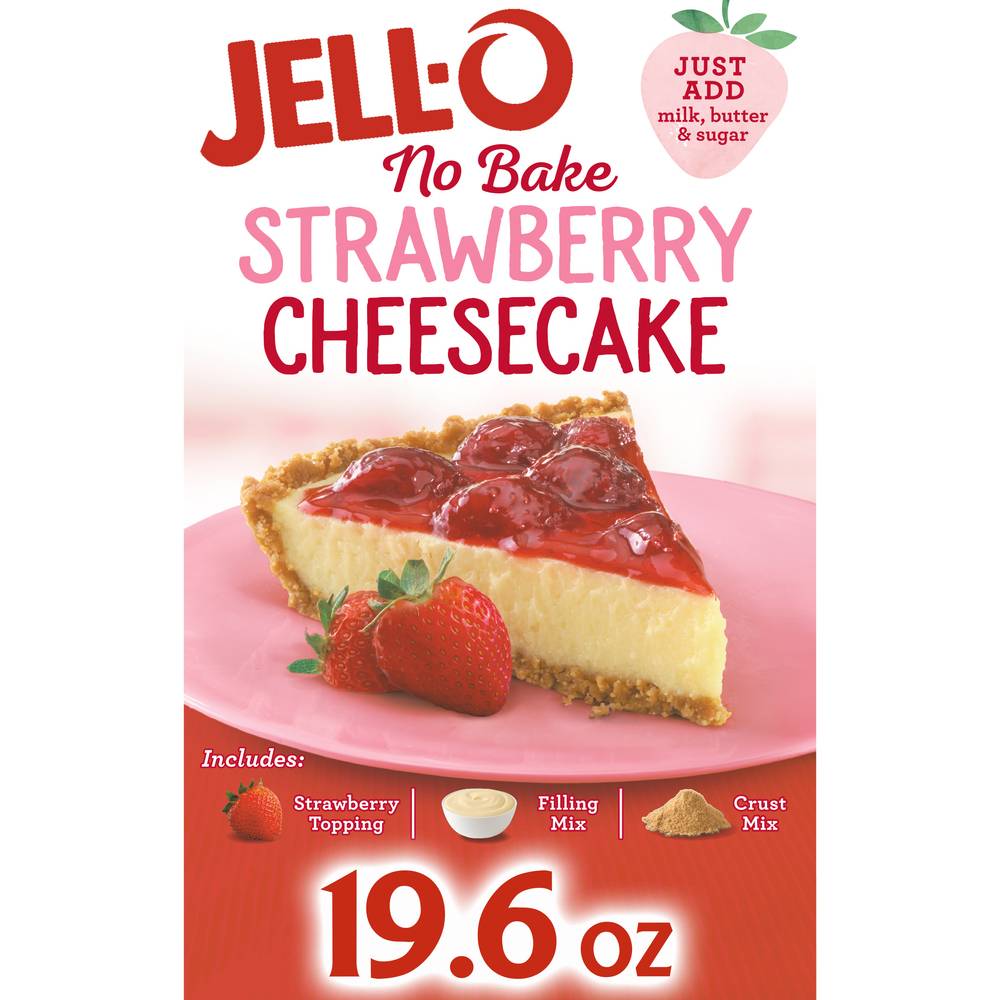 Jell-O No Bake Strawberry Cheesecake (1.23 lbs)