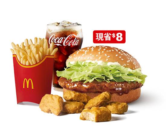 照燒豬肉堡懂吃餐 | Teriyaki Pork Burger Foodie Combo