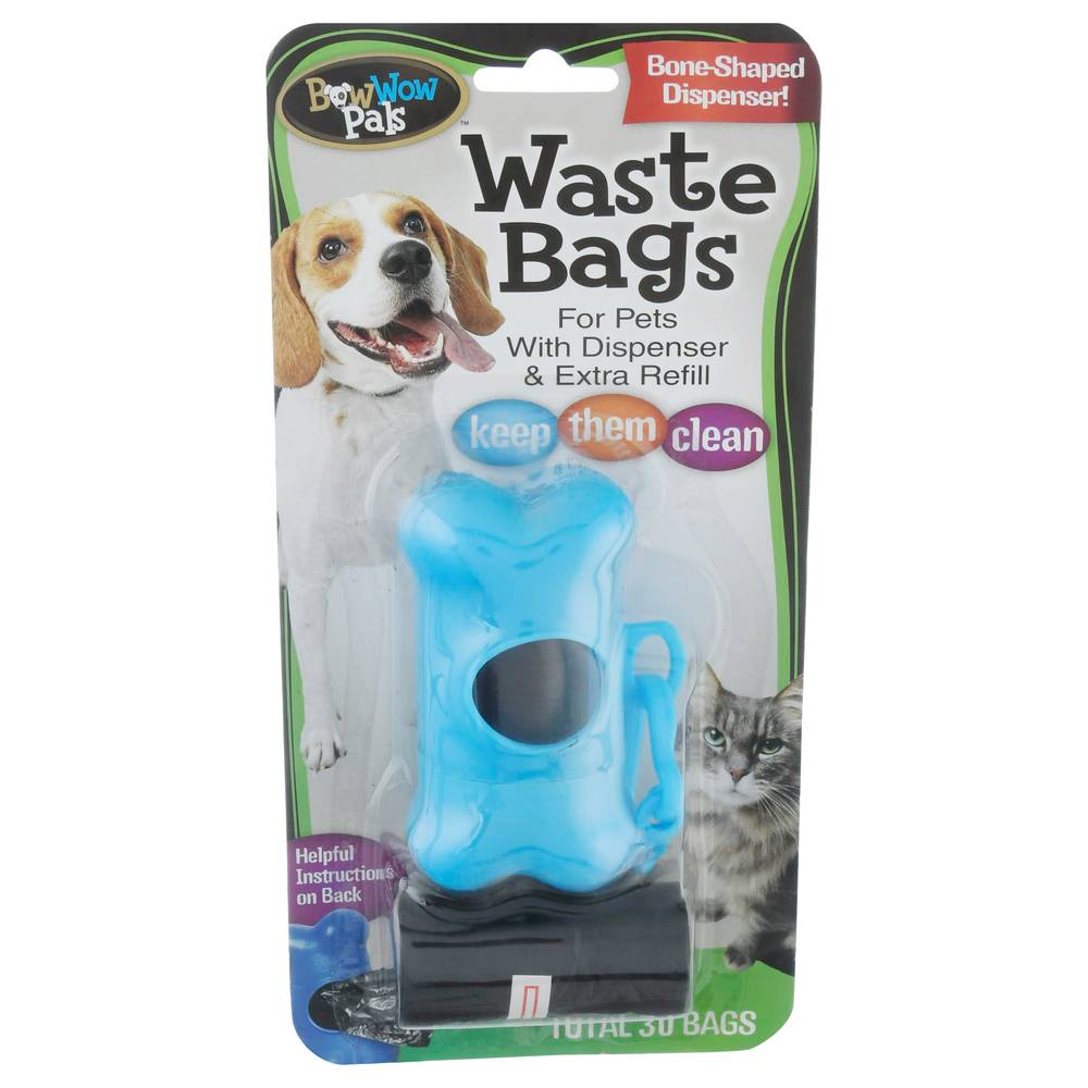 Bow Wow Pals Waste Bags With Dispenser and Extra Refill For Pets