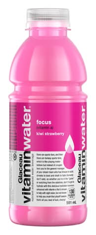 Vitaminwater Focus Vitamin a Nutrient Enhanced Water, Kiwi Strawberry (591 ml)