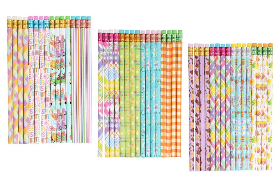 Assorted Easter-Themed Pencils, 16-pc Pack.