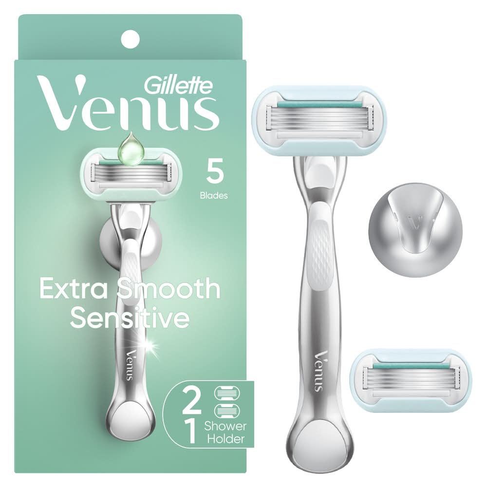 Gillette Venus Sensitive Metal Handle Razor & Cartridges Set (2 ct)