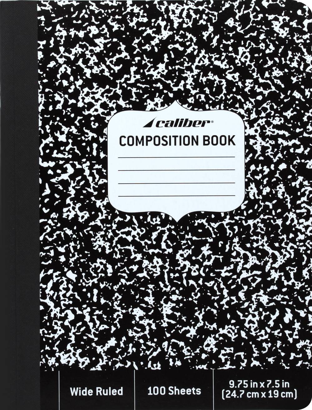 Caliber Composition Book, Black