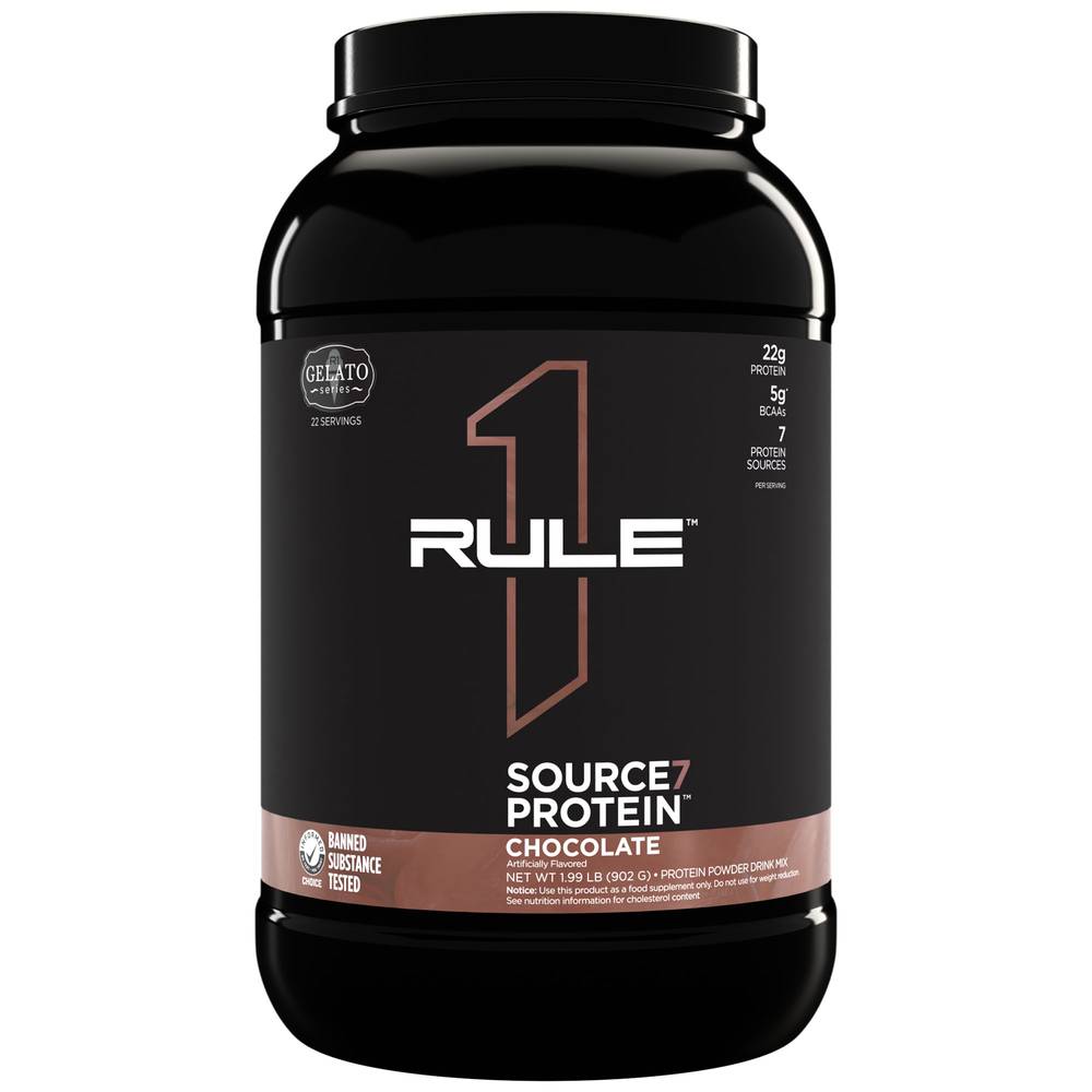 R1 Source7 Protein Powder Drink Mix - Chocolate (1.99 Lbs. / 23 Servings)