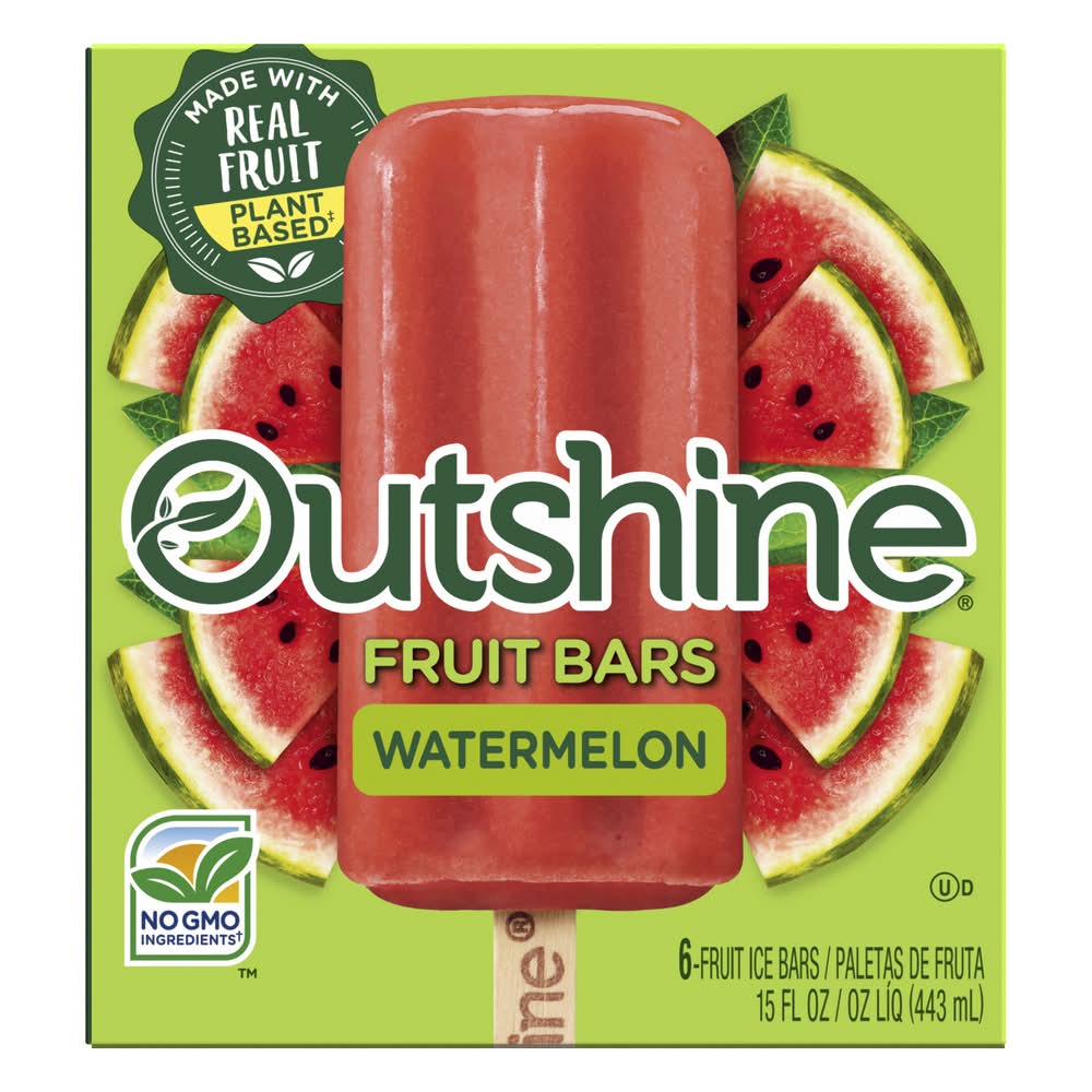 Outshine Fruit Ice Bars, Watermelon (6 x 6 ct)