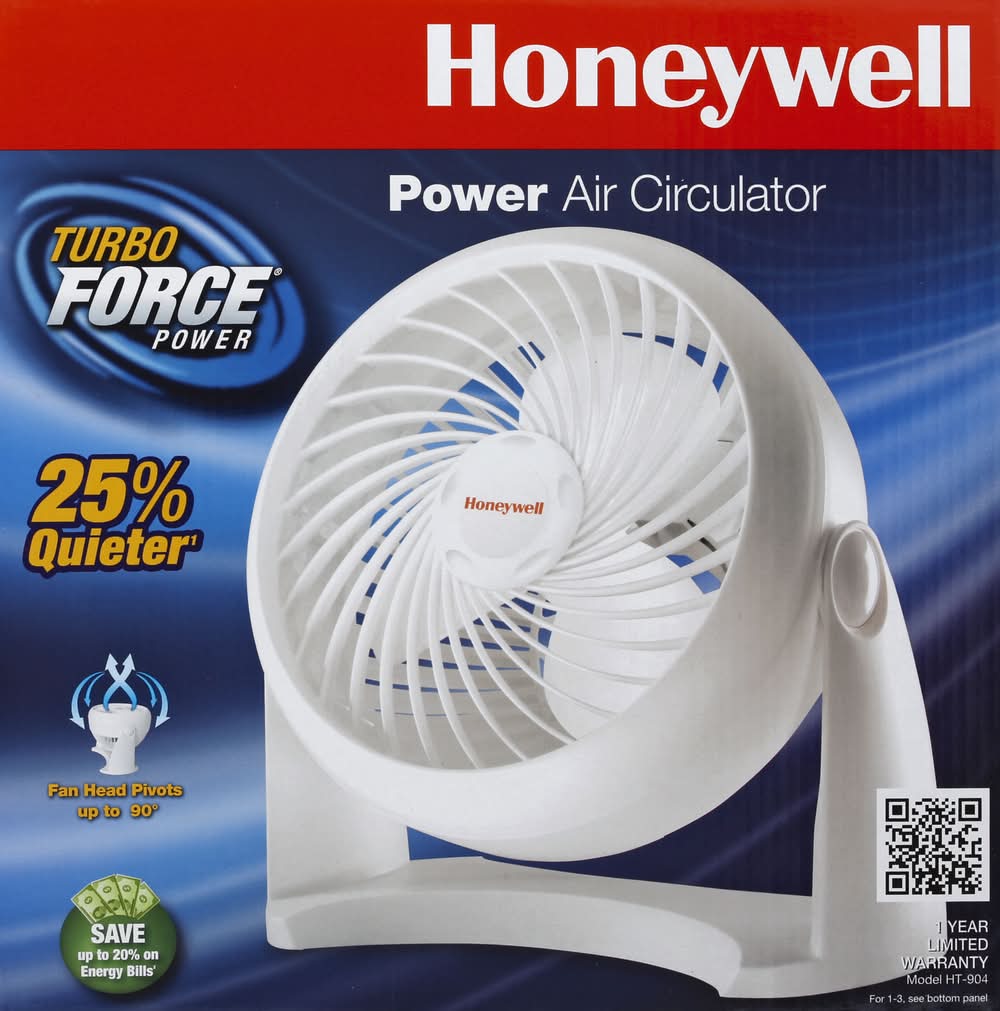 Honeywell Turbo Force Power Table Air Circulator, White