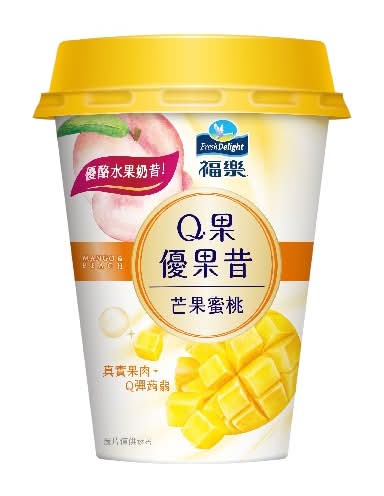 福樂Q果芒果蜜桃優果昔 <210ml毫升 x 1 x 1Cup杯>