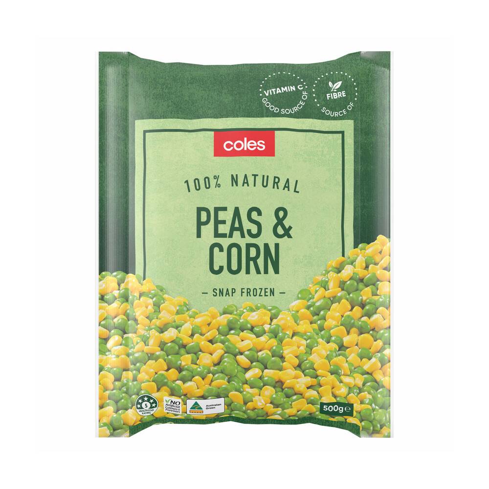 Coles Snap Frozen Peas & Corn 500g