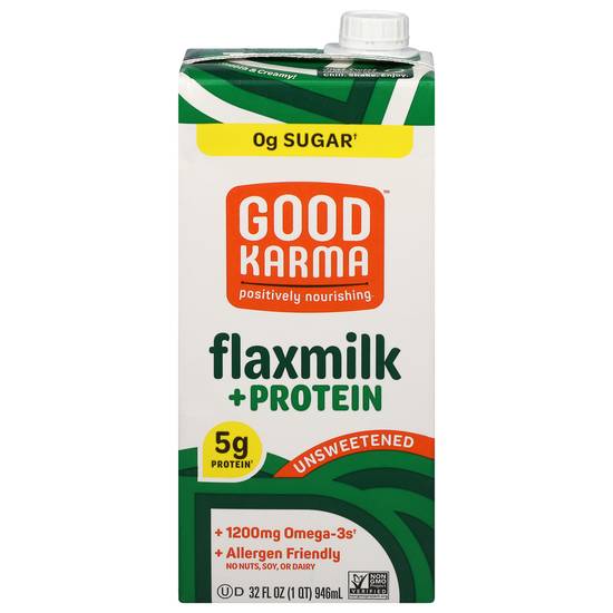 Good Karma Unsweetened Protein Flaxmilk (32 fl oz)