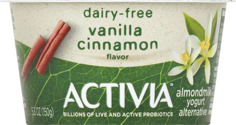 Activia Vanilla Cinnamon Almondmilk Yogurt Alternative, 5.3 Oz., Yogurt