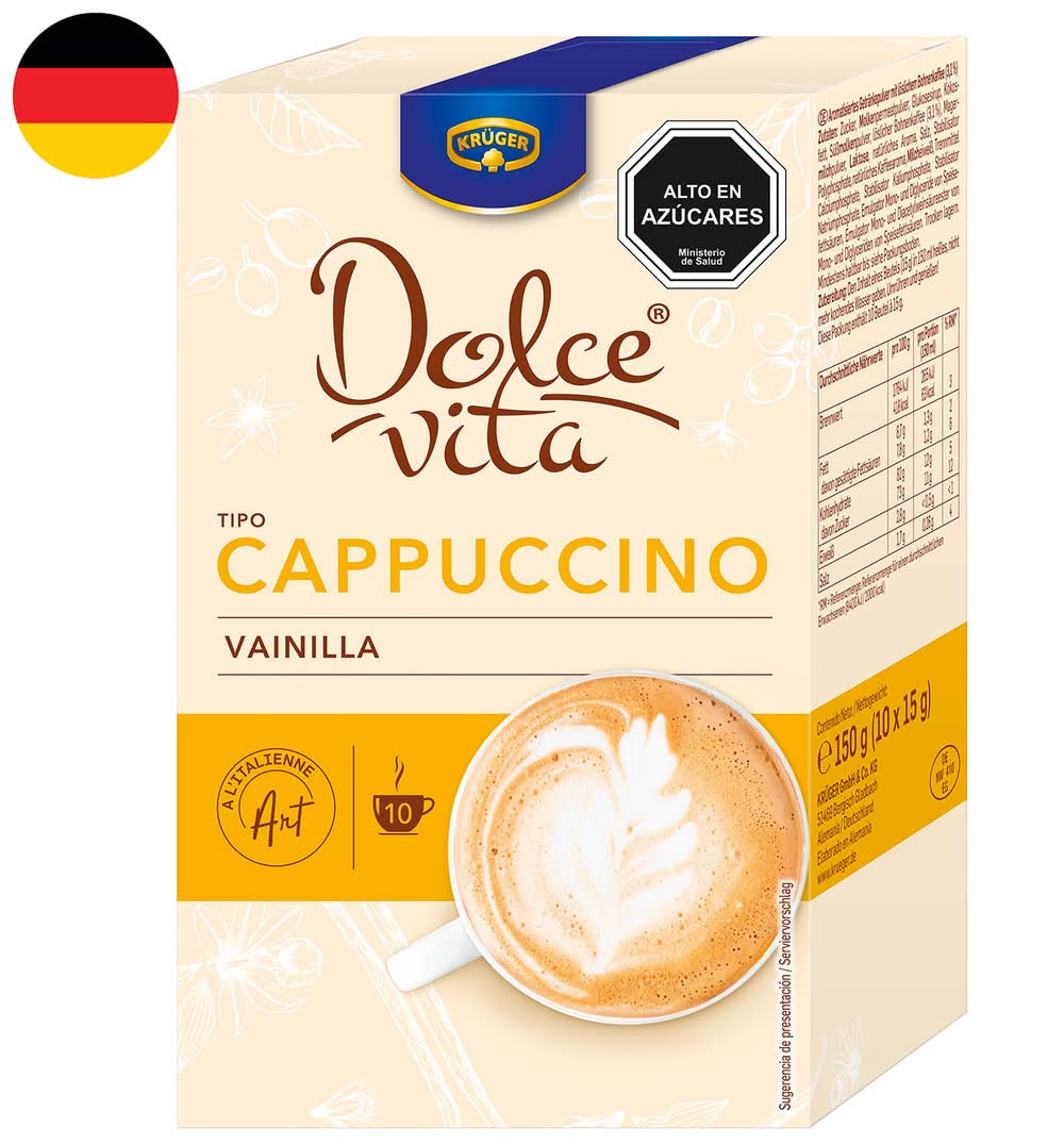 Cappuccino Krüger Dolce Vita Vainilla 125 g