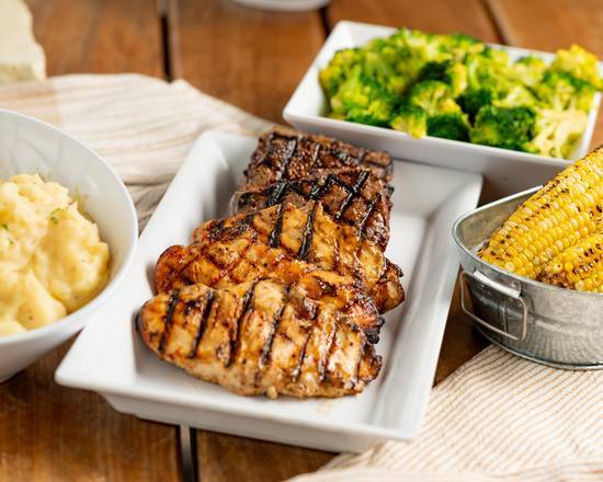 Chuck's 7 oz. Sirloin & Grilled Chicken Family Meals