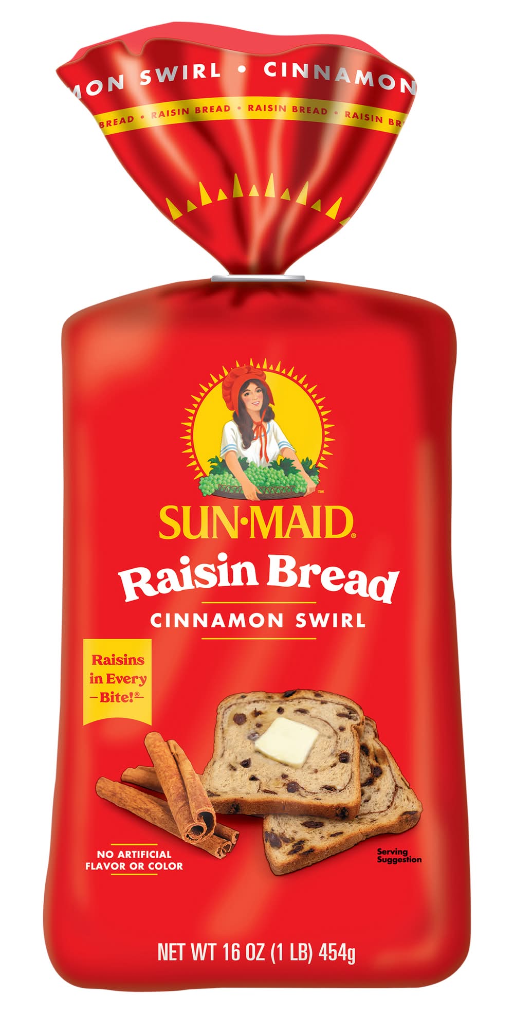 Sun-Maid Cinnamon Swirl Raisin Bread (1 lbs)