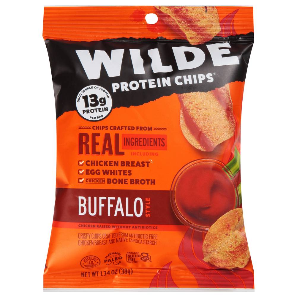 Wilde Buffalo Style Breast Protein Chips, Chicken (1.34 oz)