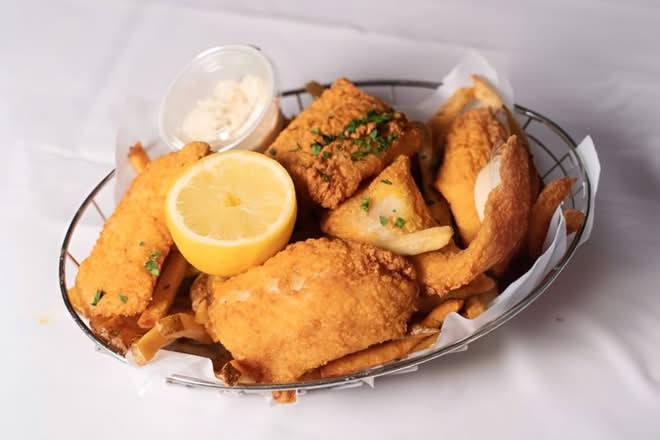 Fried Crispy Fish and Chips