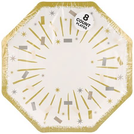 Festive Voice Plates Birthday Large - 8.0 ea