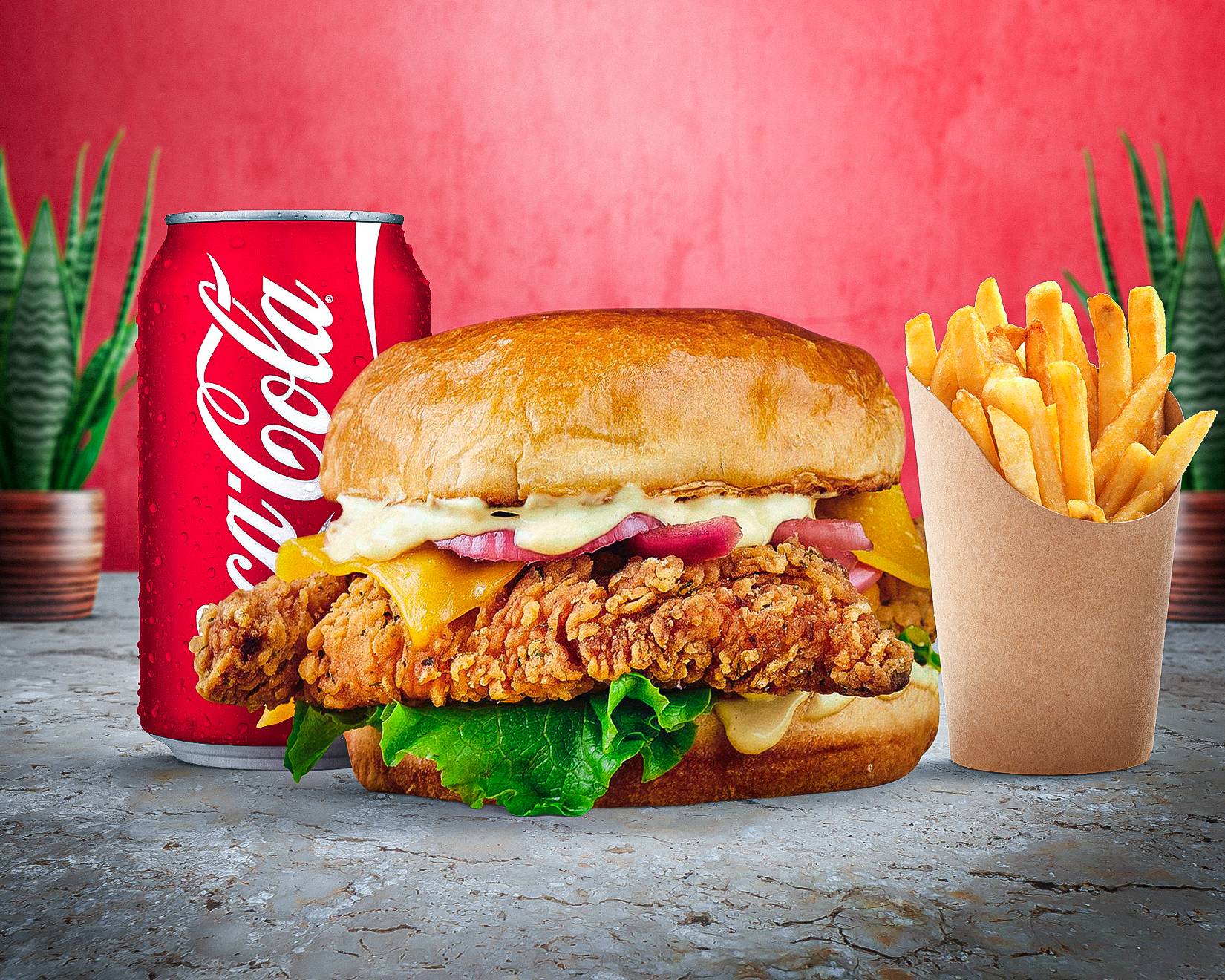 Burger Spécial  ( Tenders croustillant )🍔