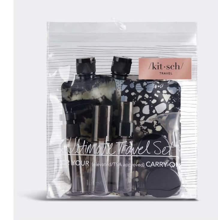 Kitsch Black, Travel Bottle Set (11 pack)