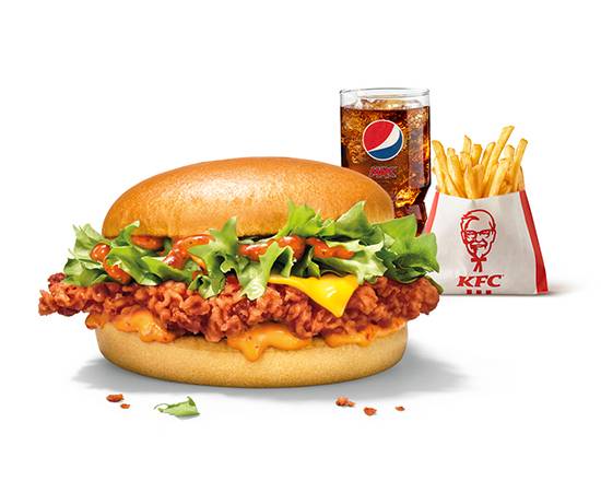 Zinger Fire Burger Meal