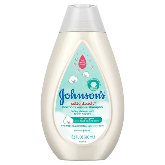 Johnson's Cottontouch Newborn Baby Wash & Shampoo (13.6 oz)