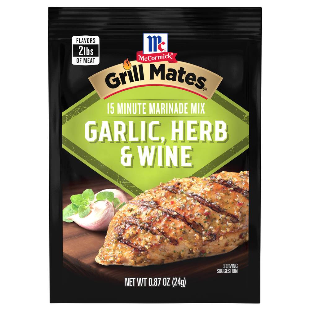 McCormick Grill Mates Marinade Mix Garlic Herb & Wine (0.87 oz)