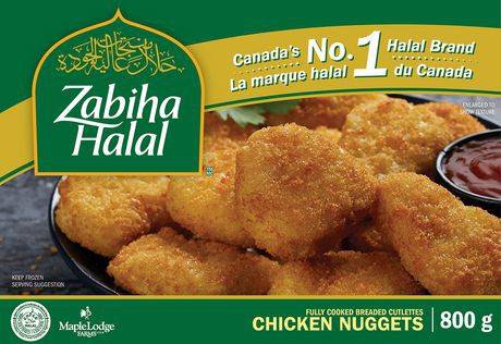 Zabiha halal pépites de poitrine de poulet- chicken breast nuggets