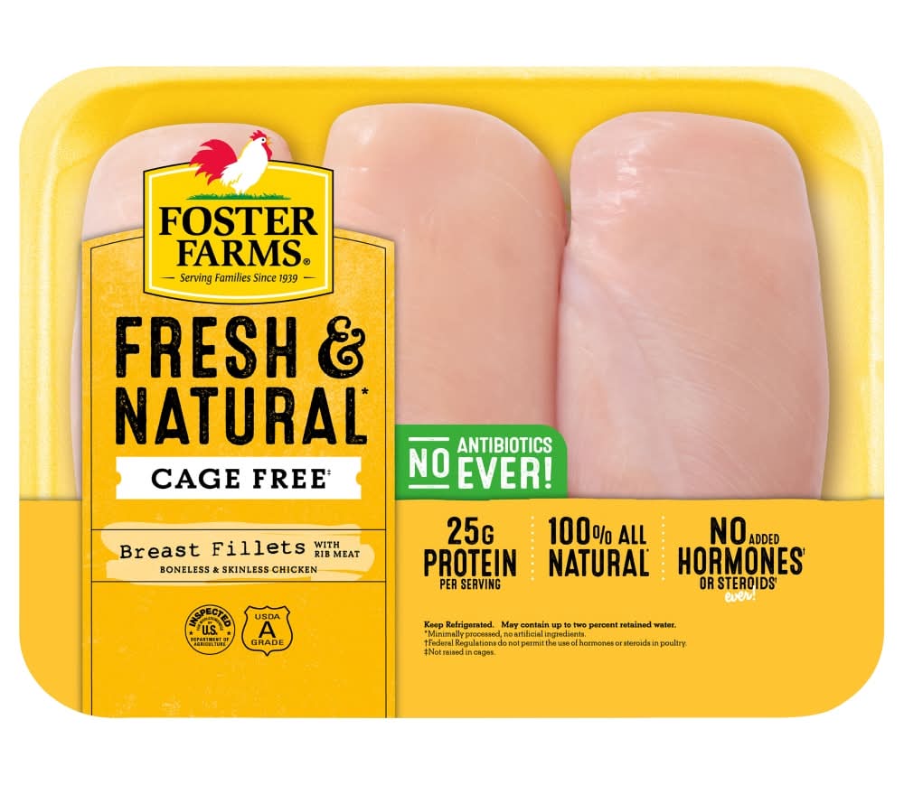 Foster Farms Fresh & Natural Cage Free Chicken Breast Fillets