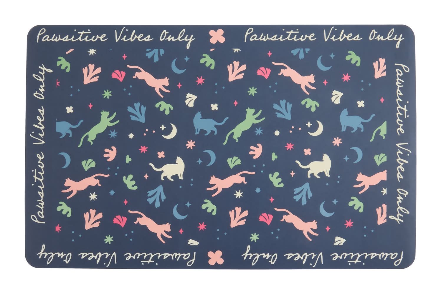 Whisker City® Space Cat Placemat (Color: Navy)