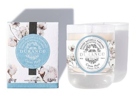 BOUGIE DURANCE - Coton Musc 180gr