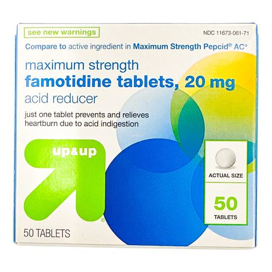 Up & Up Famotidine 20mg Maximum Strength Acid Reducer Tablets