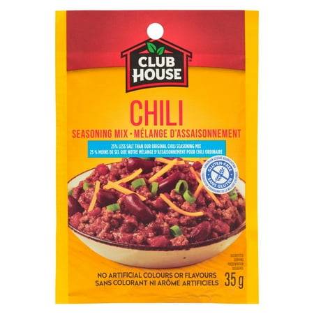 Club House 25% Less Salt Gluten-Free Chili Seasoning Mix (35 g)