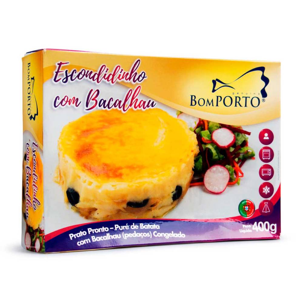 Bom porto escondidinho com bacalhau (400g)