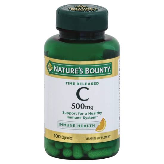 Nature's Bounty Time Released 500 mg Vitamin C Capsules