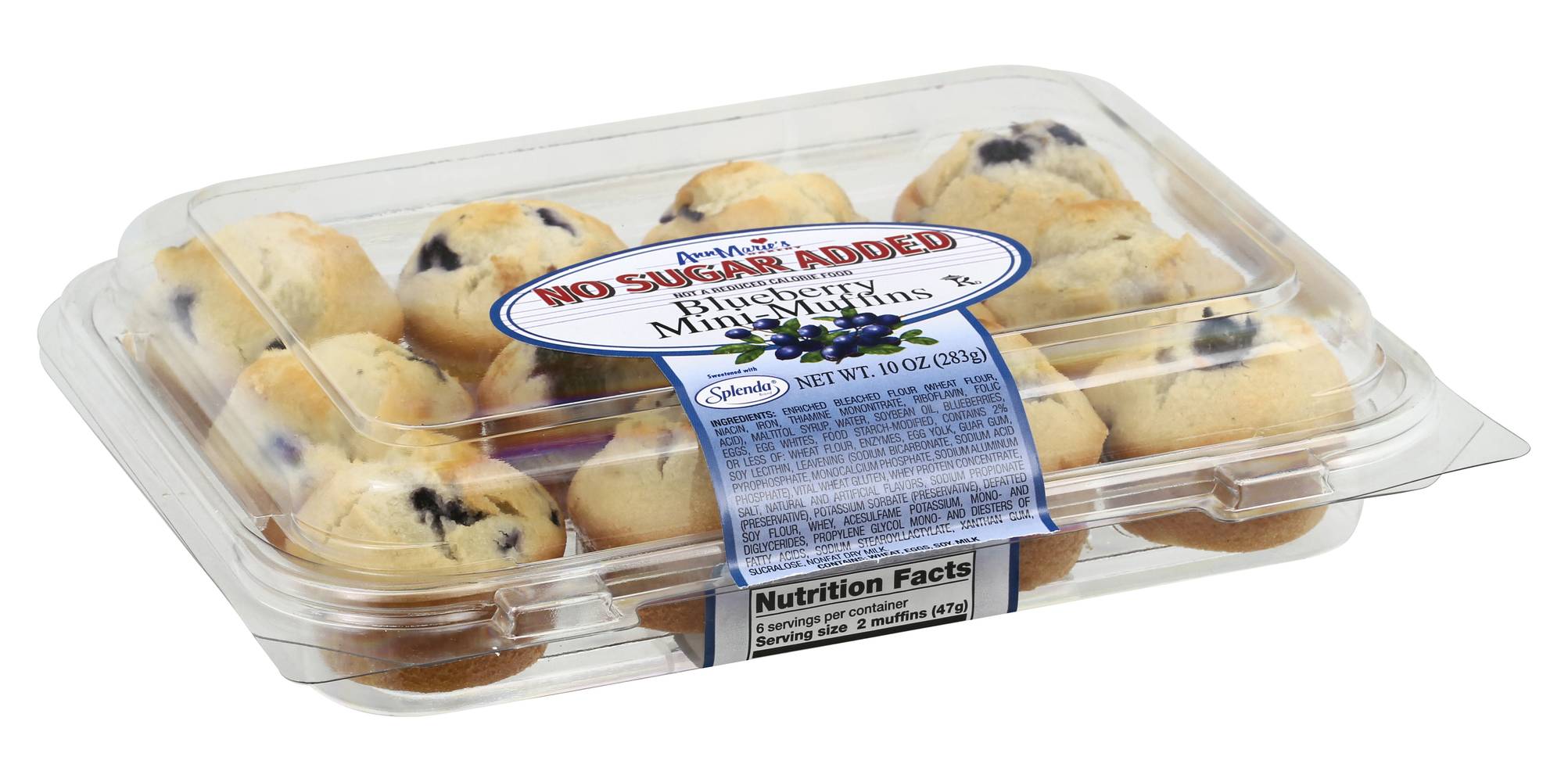 Ann Marie's No Sugar Added Blueberry Muffins (10 oz)