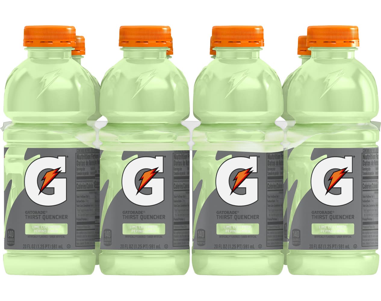Gatorade Thirst Quencher Sports Drink, Lime-Cucumber (8 x 160 fl oz)