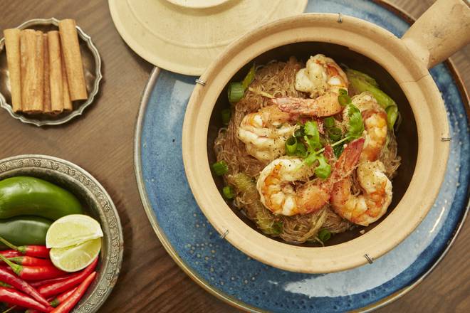 Geyser Shrimp Clay Pot