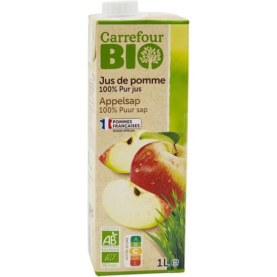 Carrefour Bio - Jus de pomme 100% pur (1 L)