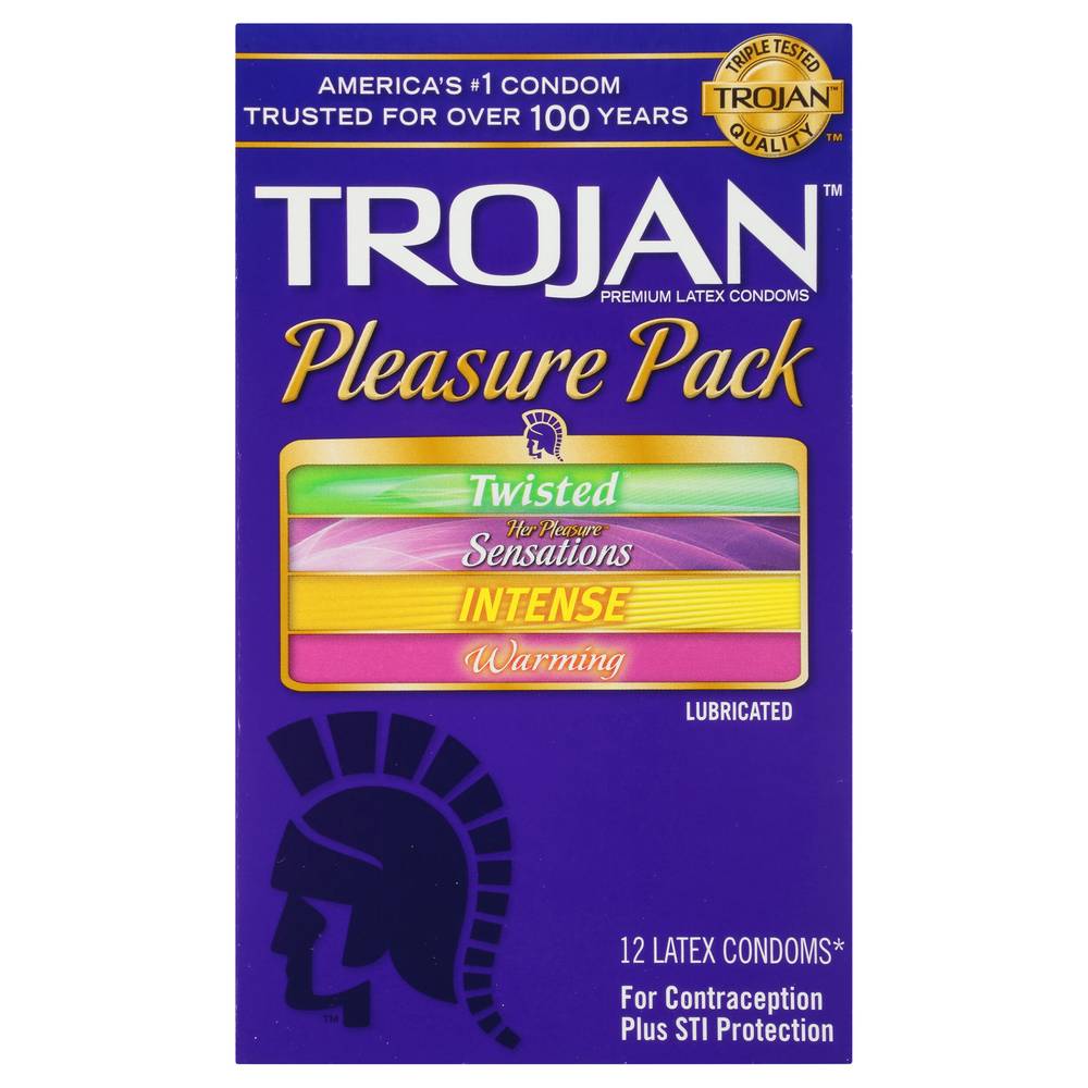 Trojan Pleasure pack Condoms (12 ct)