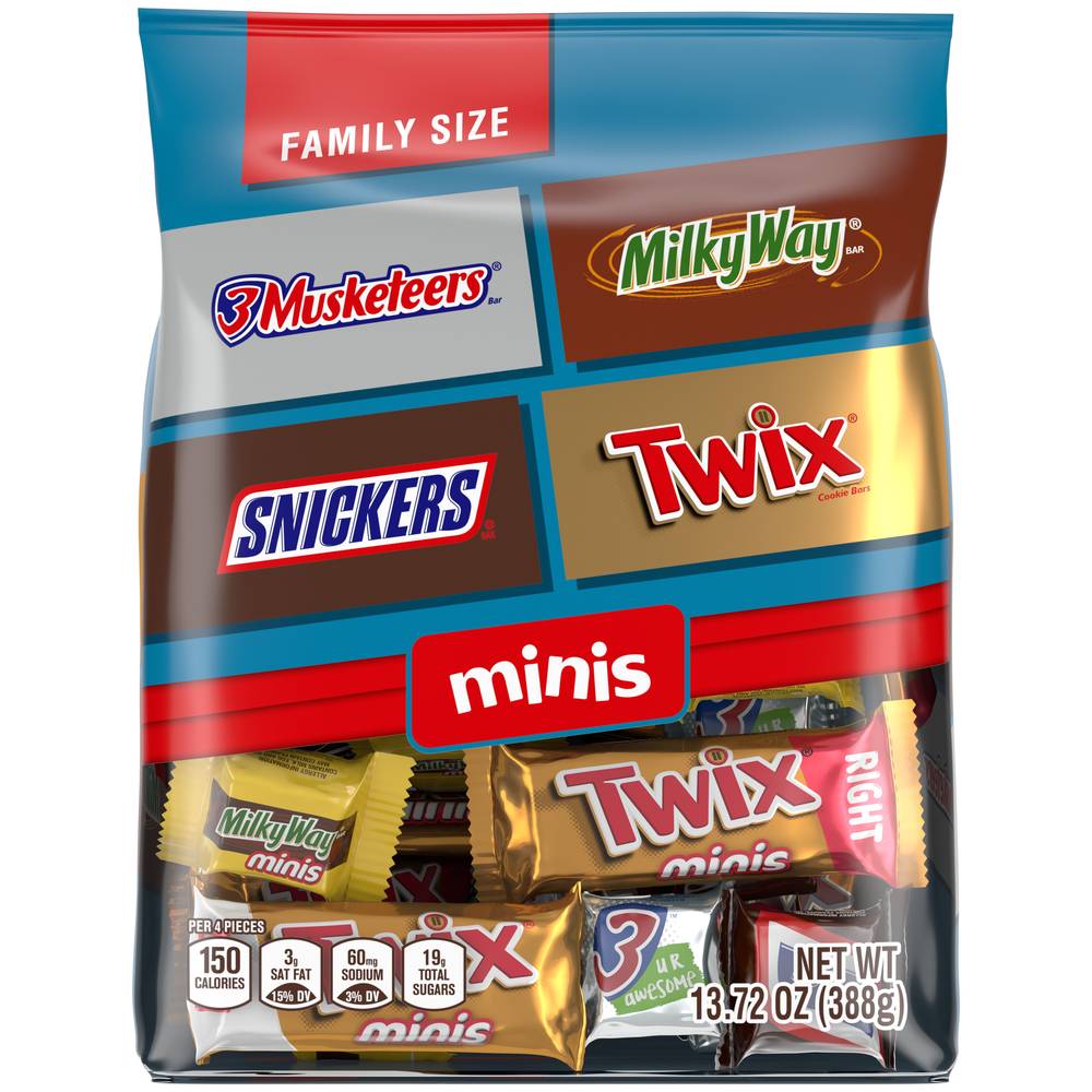 Mars Mixed Chocolate Variety Miniatures Fun Size Stand Up Pouch (13.72 oz)