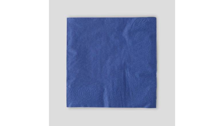 Monoprix Maison serviettes double épaisseur (33x33cm /Bleu Nuit)