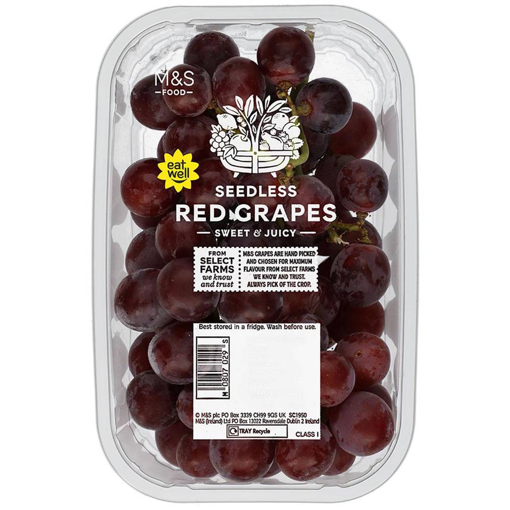 M&S Seedless Red Grapes (500gr)
