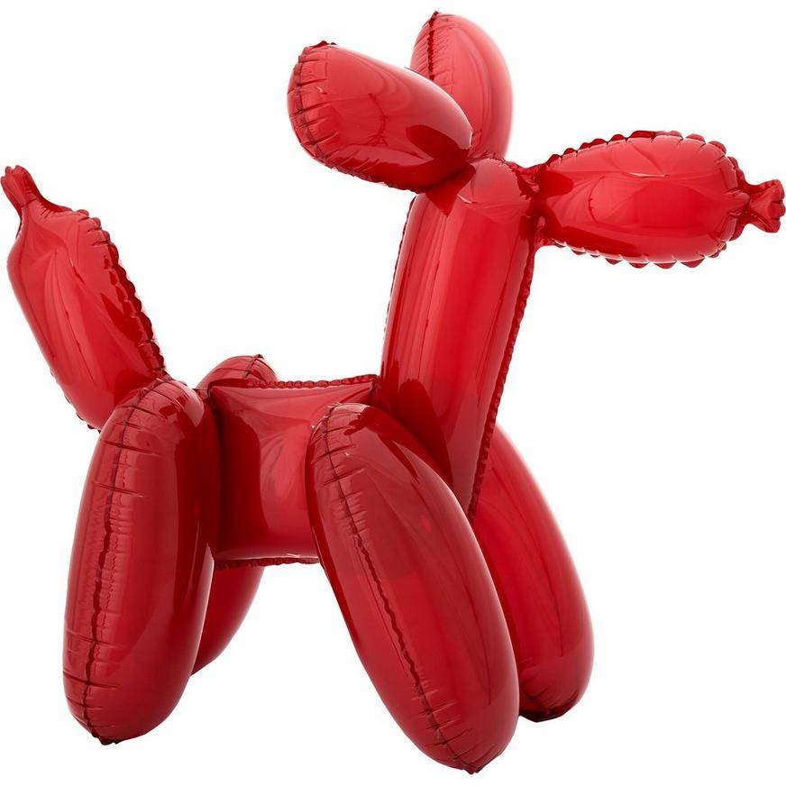Party City Air Filled Sitting Dog Balloon (19in x 23in /red)