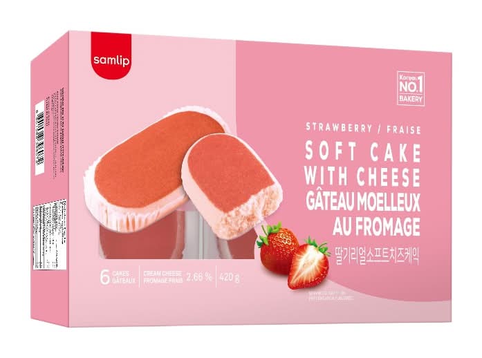 韓國Samlip起司蛋糕(草莓) <70g克 x 6 x 1BOX盒>